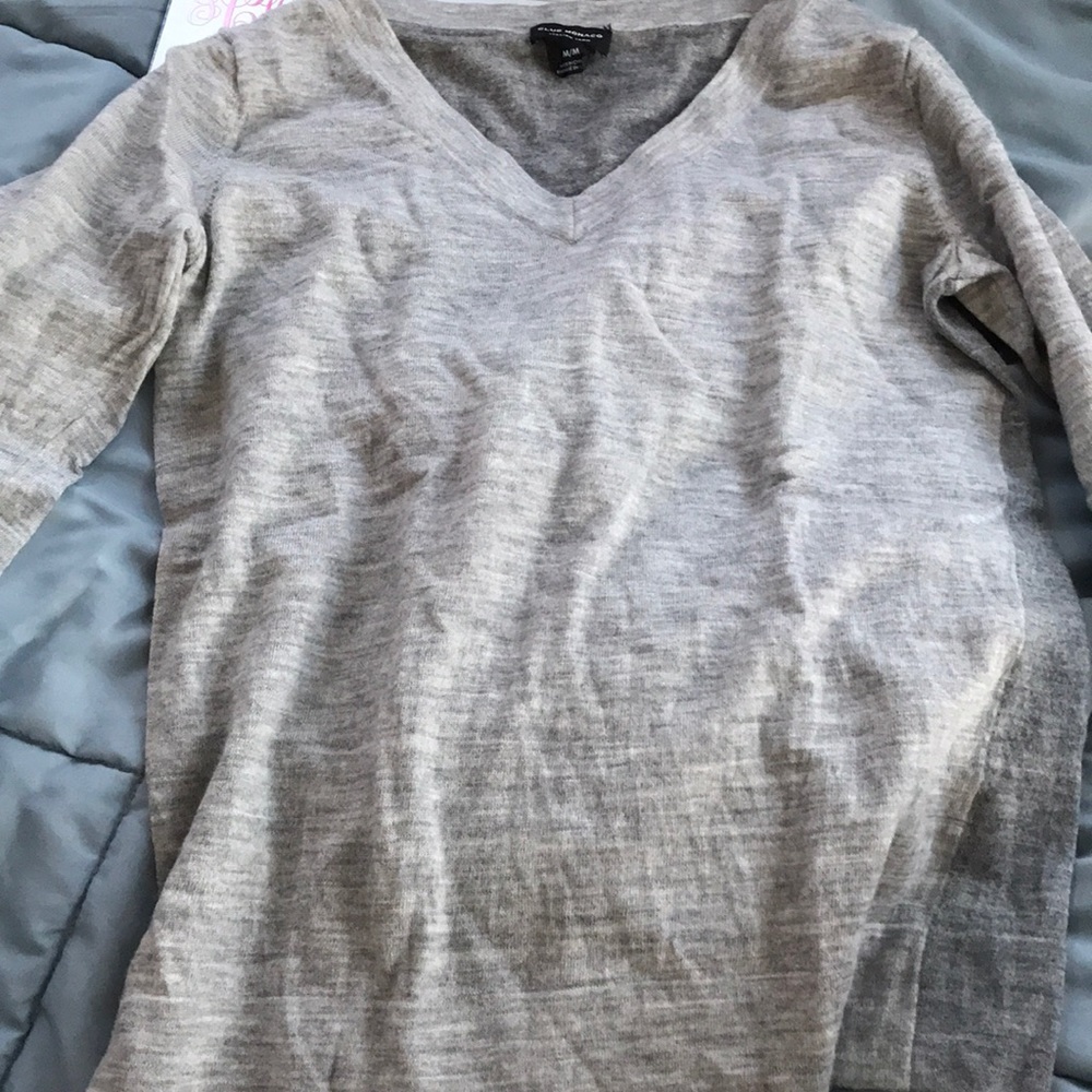 Club Monaco Wool two tone sweater